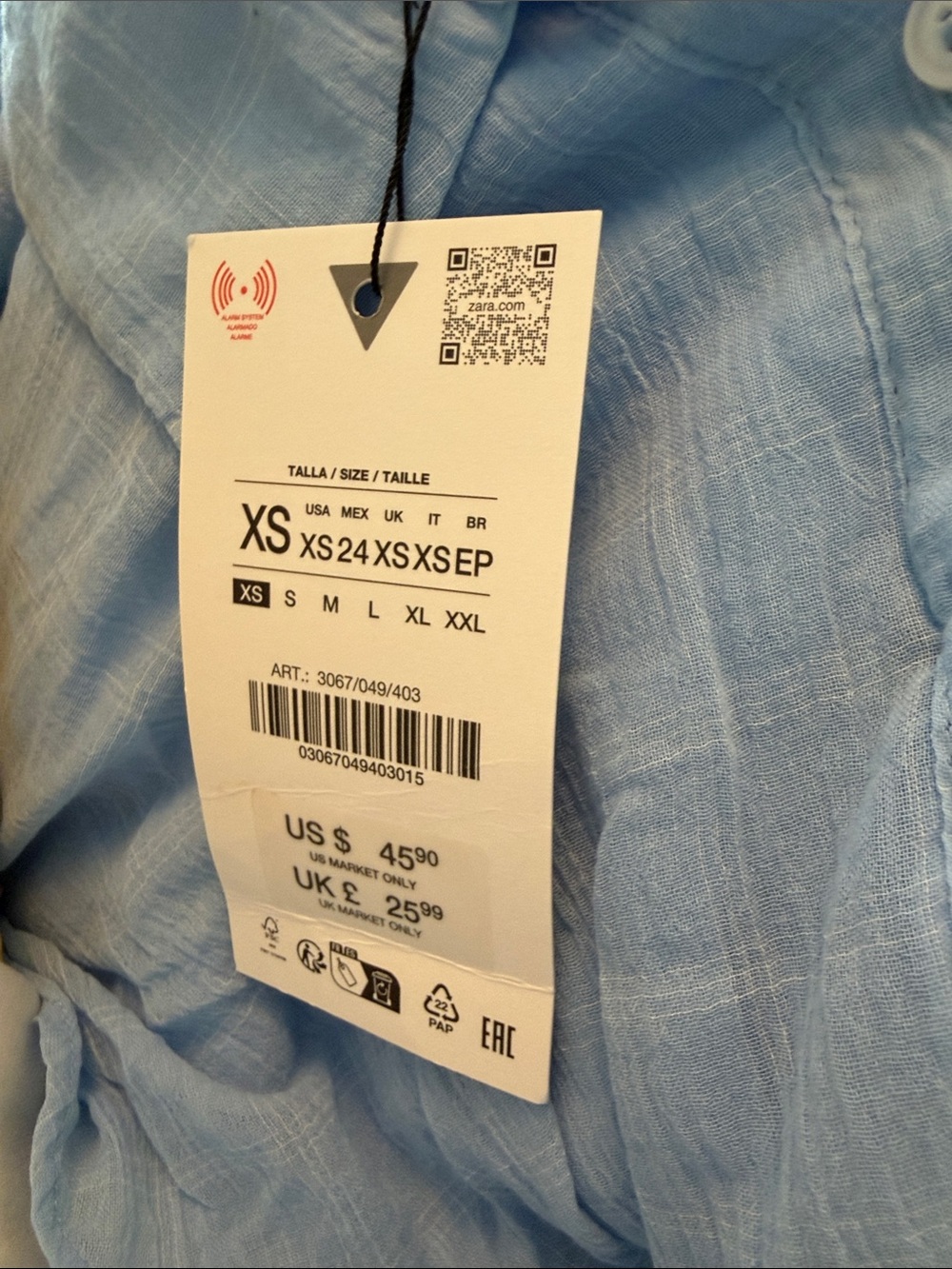 Zara Cropped Ruffle Blouse - Picture 4 of 4